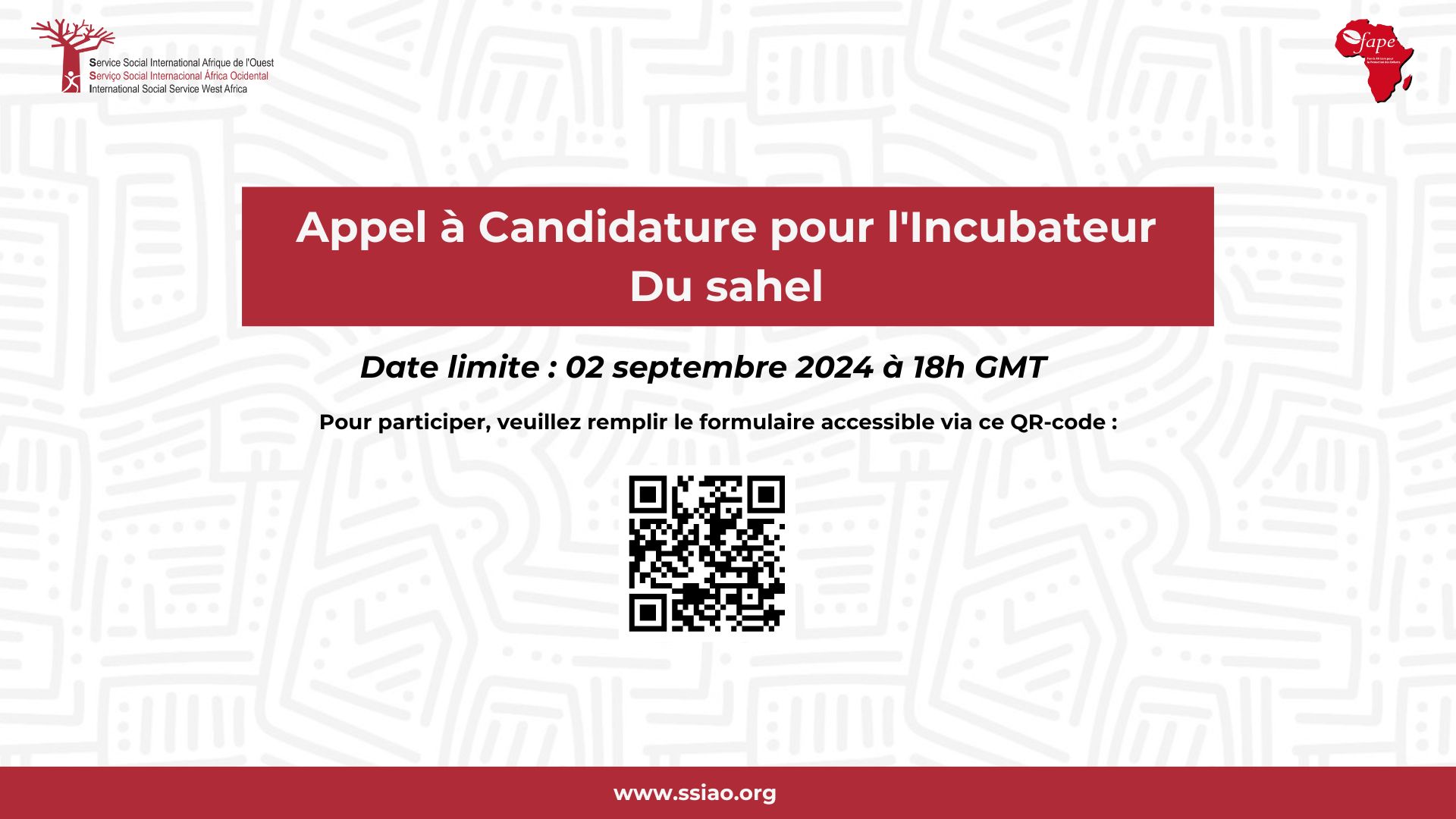 Appel à Candidature pour la 2e cohorte de l&rsquo;Incubateur Du sahel